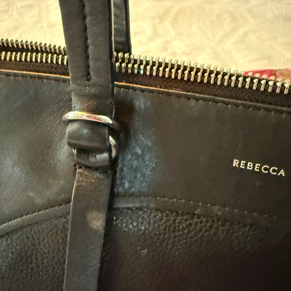 Rebecca Minkoff Black Structured Tote with Timeless Design - Picture 7 of 16